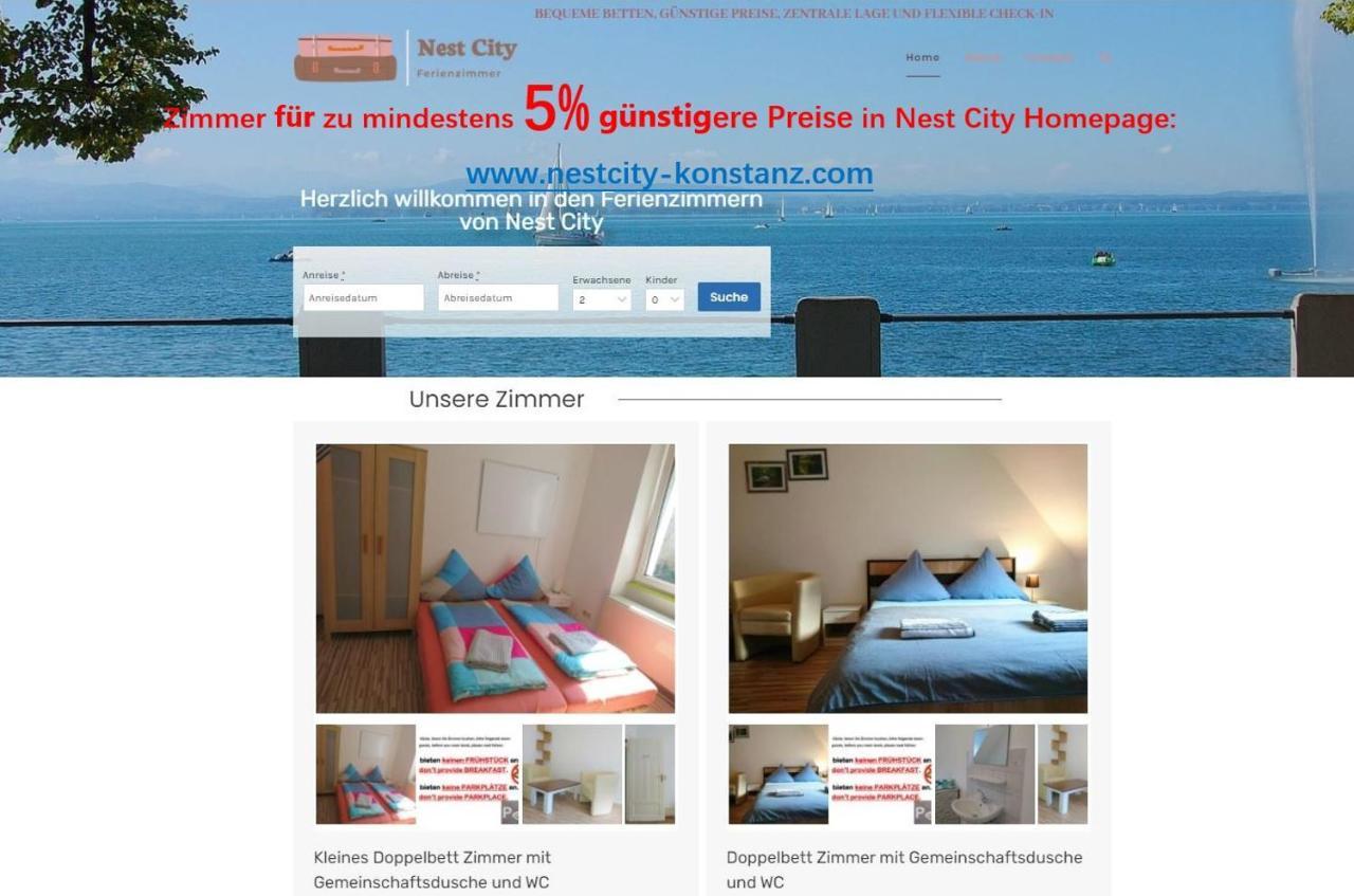 Nest City - Not A Hotel, Private Room With Shared Showers, No Parking, Breakfast, Or Kitchen, Towels Available For A Fee, Check-In 4 Pm To 11 Pm Konstanz Dış mekan fotoğraf